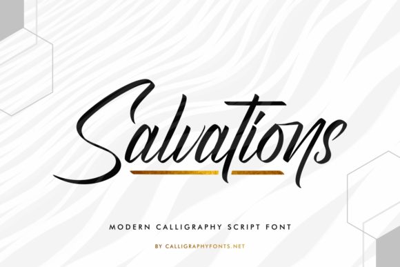 Salvations Font Poster 2