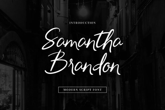 Samantha Brandon Font Poster 1