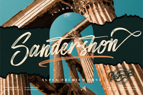 Sandershon Font Poster 1