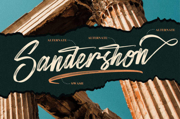 Sandershon Font Poster 12