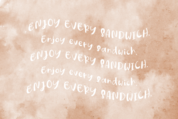 Sandwich Spread Font Poster 3