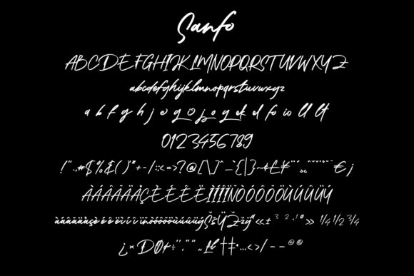 Sanfo Font Poster 9
