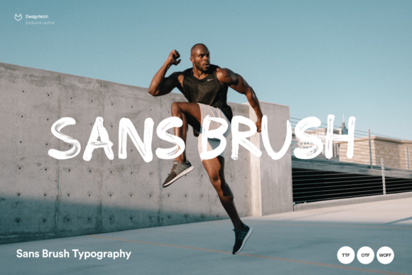 Sans Brush Font Sans Brush Font Poster 1