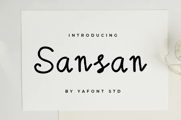 Sansan Font Poster 2