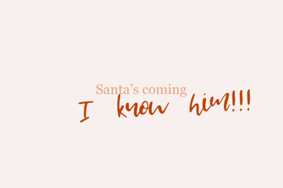 Santa Baby Font Poster 3