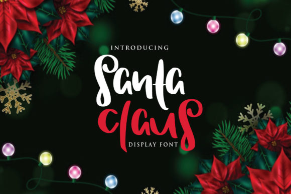 Santa Claus Font Poster 1