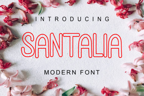 Santalia Font Poster 1