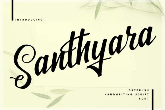 Santhyara Font Poster 1