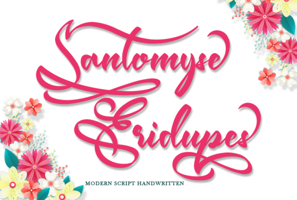 Santomyse Eridupes Font Poster 1