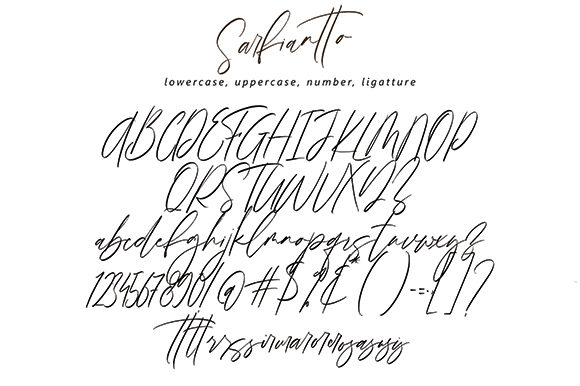 Sarfiantto Font Poster 10