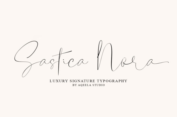 Sastica Nora Font Poster 1