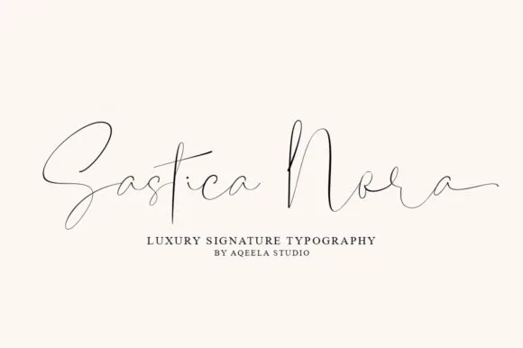 Sastica Nora Font Sastica Nora Font Poster 1