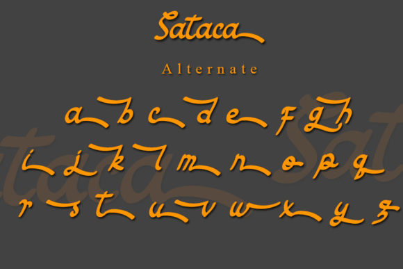 Sataca Font Poster 4