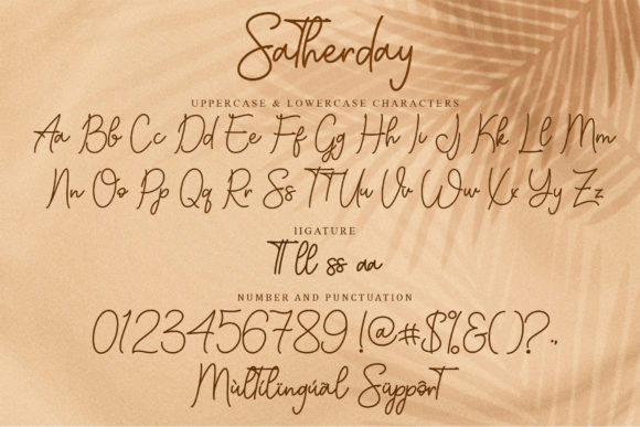 Satherday Font Poster 6