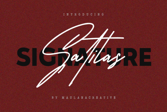 Satilas Signature Font