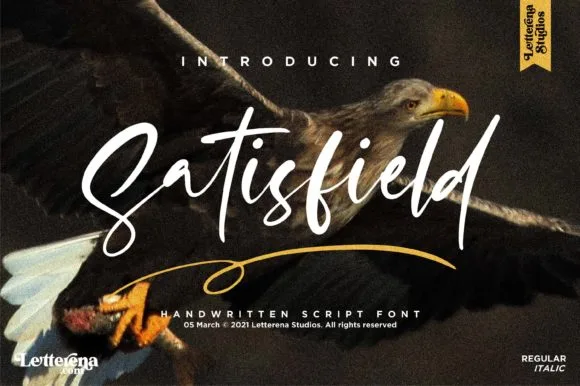 Satisfield Font Satisfield Font Poster 1