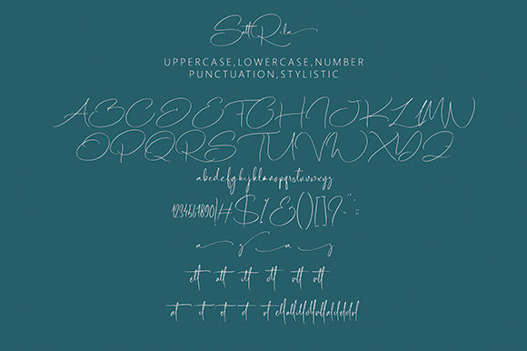 Satrrila Font Poster 9