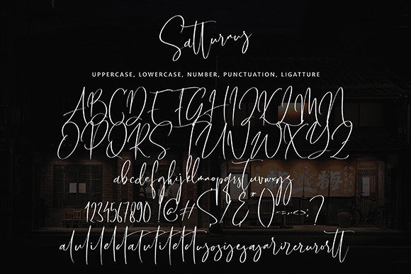 Satturnus Font Poster 10