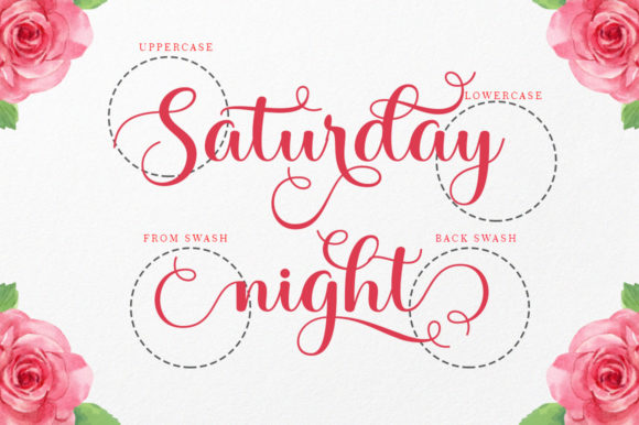 Saturday Night Font Poster 6