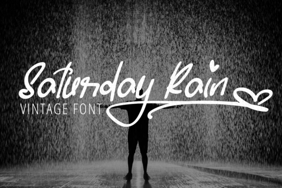 Saturday Rain Font Poster 1