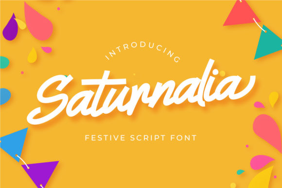 Saturnalia Font Poster 1