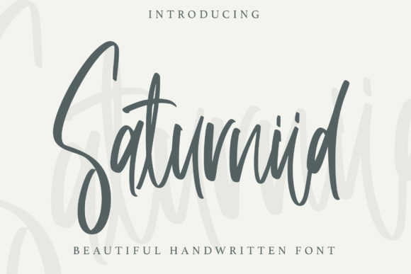 Saturniid Font Poster 1