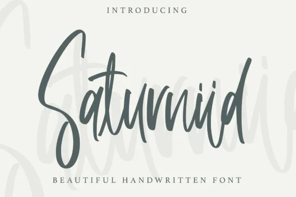 Saturniid Font Poster 1