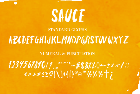 Sauce Delmonty Font Poster 6