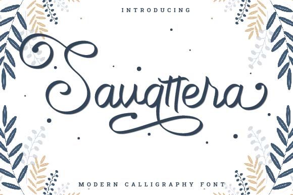 Savattera Font Poster 1