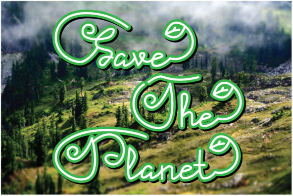 Save the Planet Font