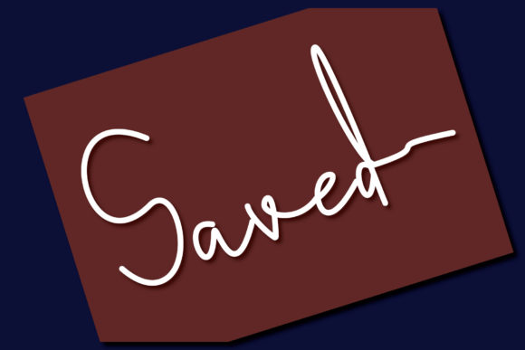 Saved Font Poster 1
