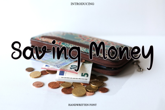 Saving Money Font Poster 1