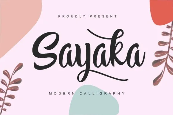Sayaka Font Sayaka Font Poster 1