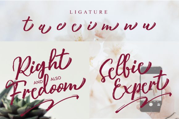 Scarlet Font Poster 3
