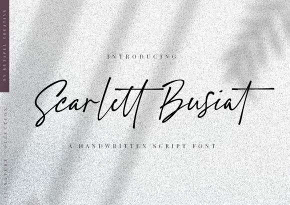 Scarlett Busiat Font Poster 1