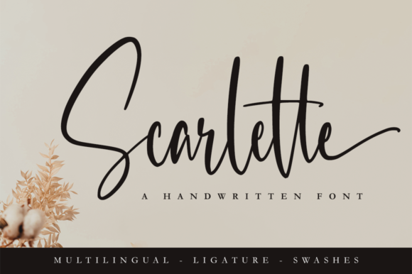 Scarlette Font Poster 1