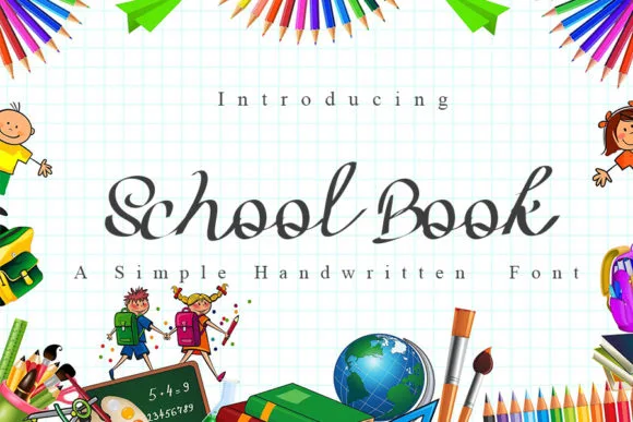 School Book Font School Book Font Poster 1