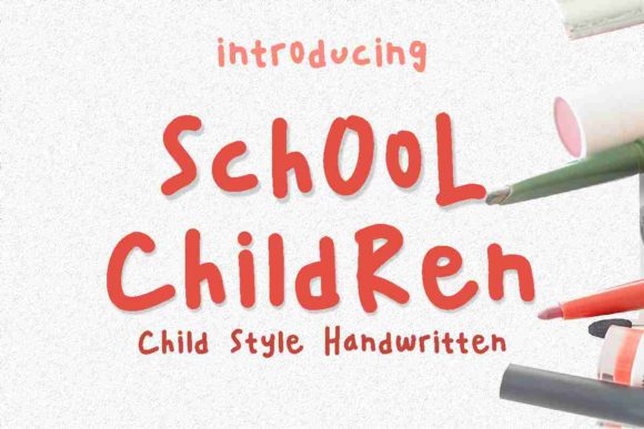 School Children Font