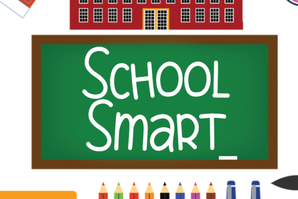 School Smart Font Poster 1