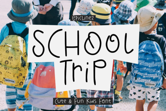 School Trip Font Poster 1