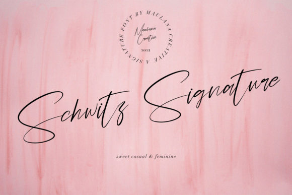 Schwitz Signature Font