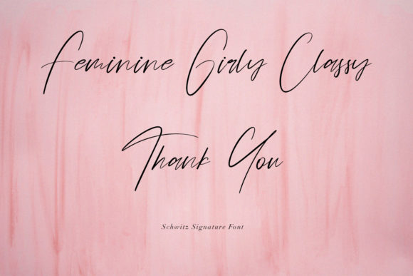 Schwitz Signature Font Poster 14