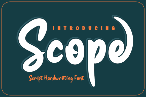 Scope Font Poster 1