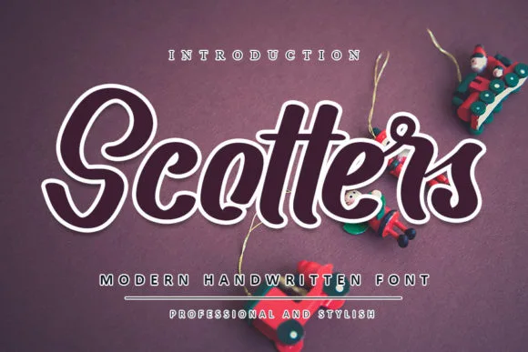 Scotters Font Scotters Font Poster 1