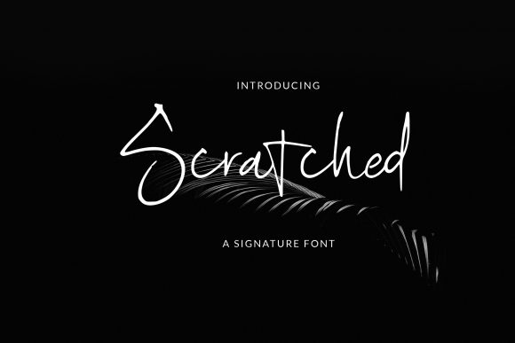 Scratched Font Poster 1
