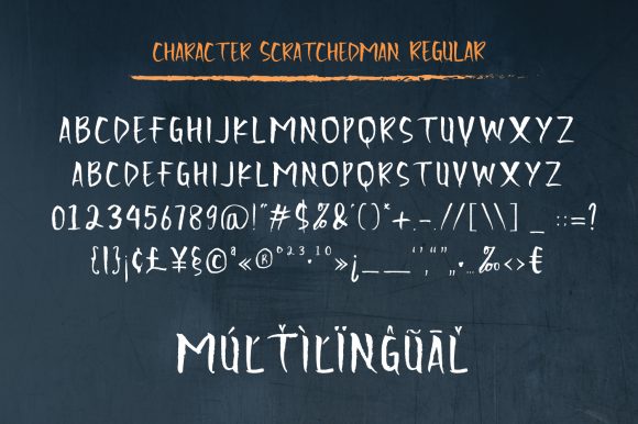Scratchedman Font Poster 8