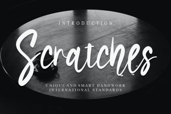 Scratches Font Poster 1