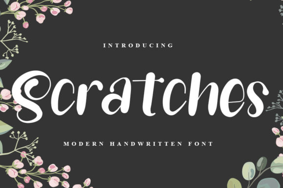 Scratches Font Poster 1