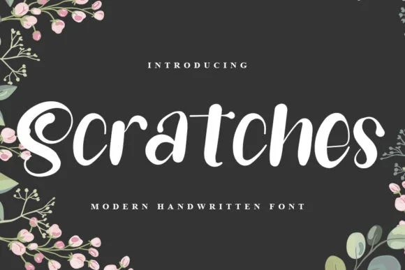 Scratches Font Scratches Font Poster 1