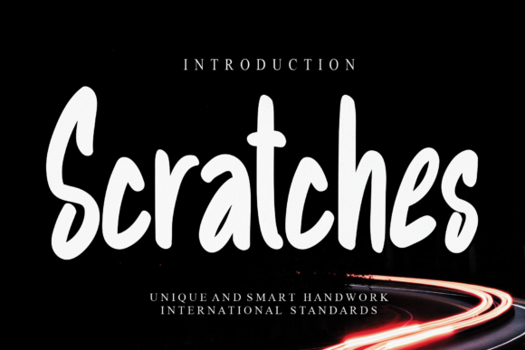 Scratches Font Poster 1